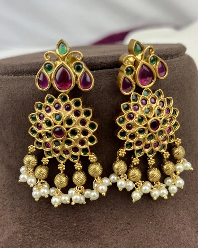 Gold Plated Premium Quality Temple Necklace JH3621
