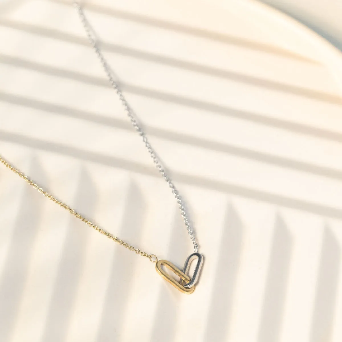 Gold Silver Unice Necklace