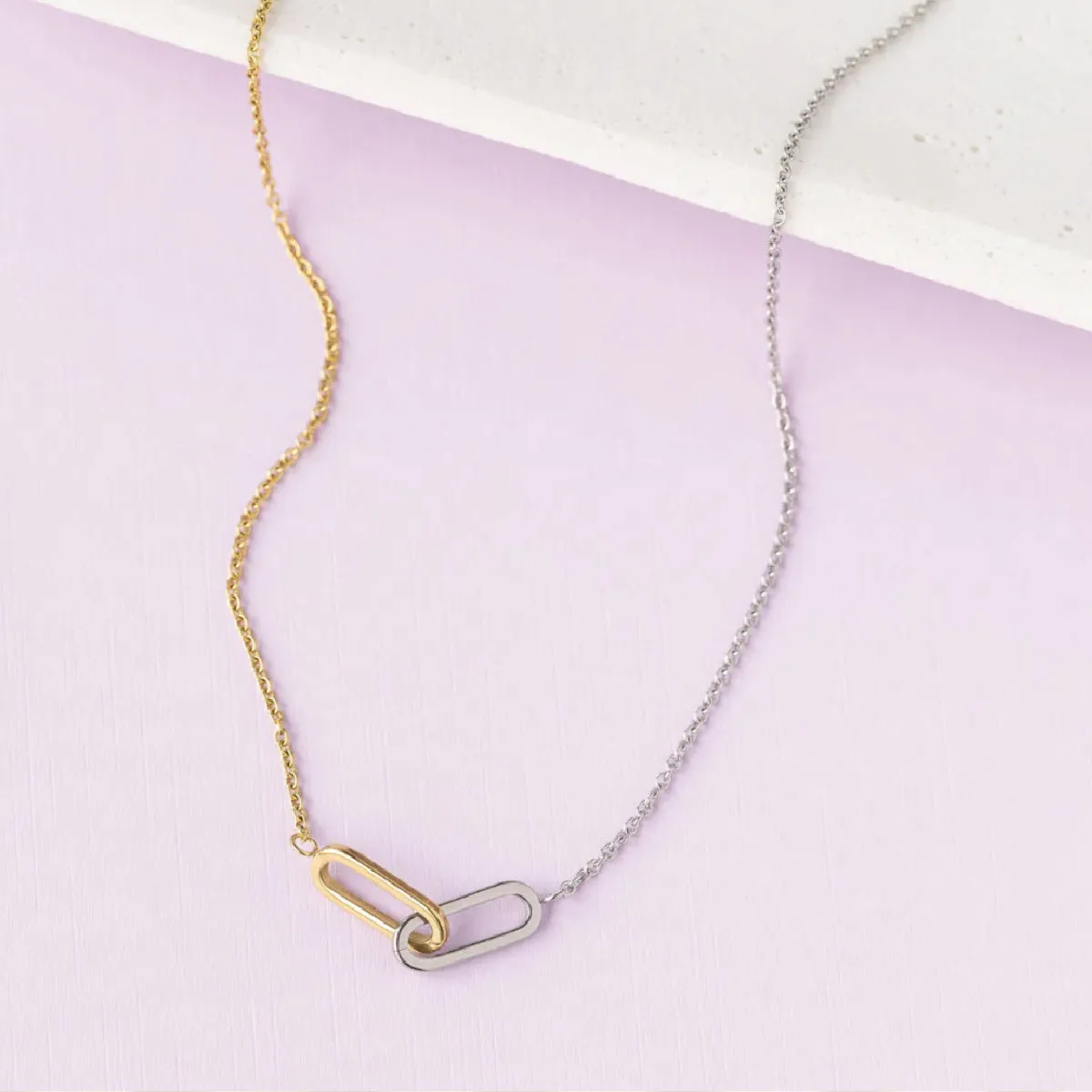 Gold Silver Unice Necklace
