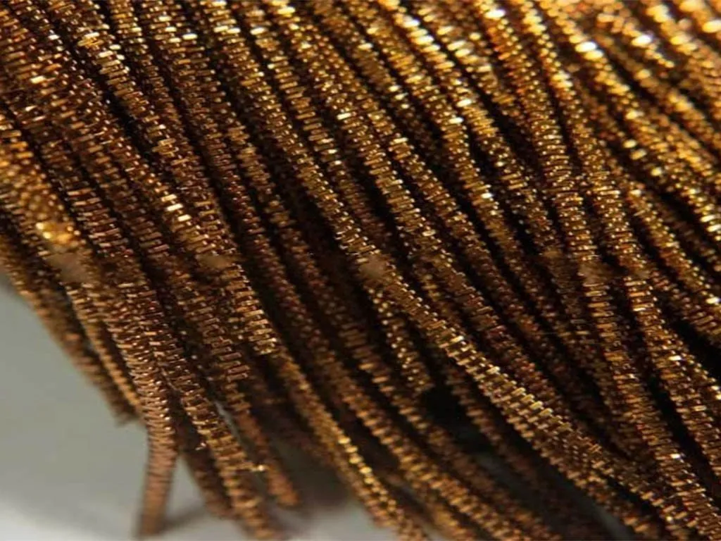 Golden Brown Nakshi / Bullion Wire