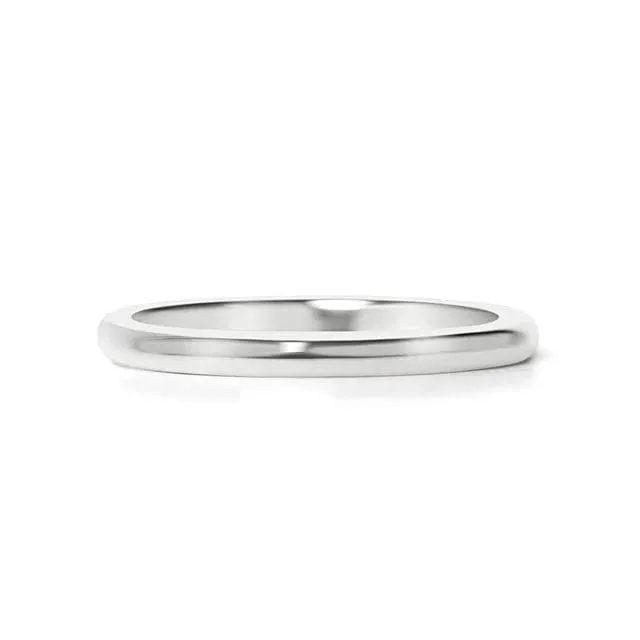 Highly Polished Rounded Stainless Steel Band