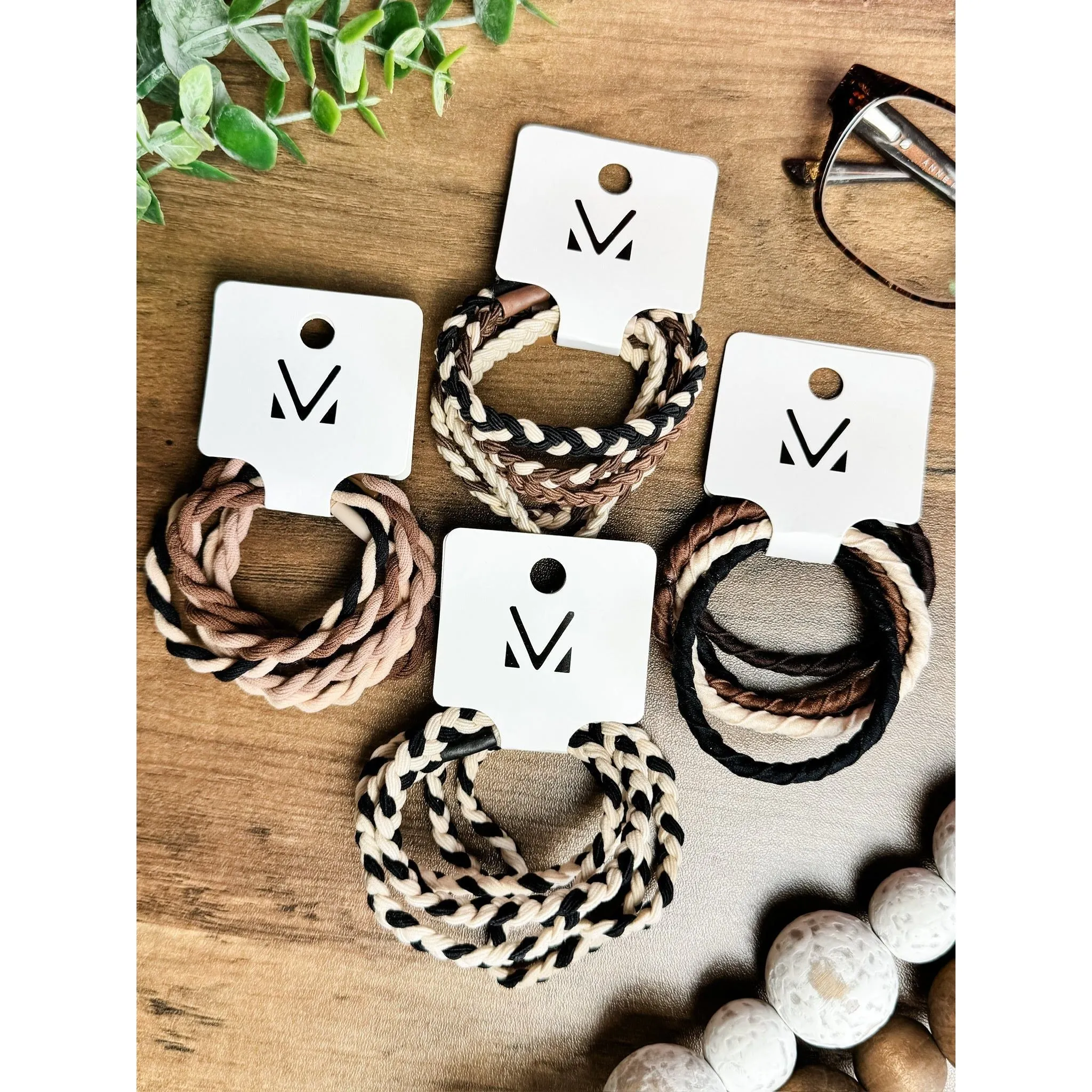 IN STOCK Hair Tie Bracelet Sets - Neutral Ropes | Hair Accessories