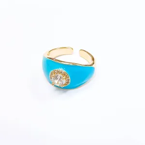 Irene Blue Open Ring