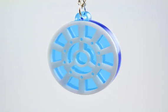 Iron Man Arc Reactor Necklace - Mark 1- Laser Cut Acrylic