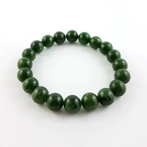 Jade 10mm Bead Bracelet