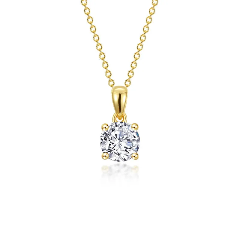 Lafonn 1.5 CTW 4-Prong Solitaire Necklace