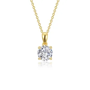 Lafonn 1.5 CTW 4-Prong Solitaire Necklace