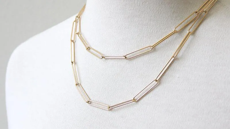 Large Paperclip Link Necklace