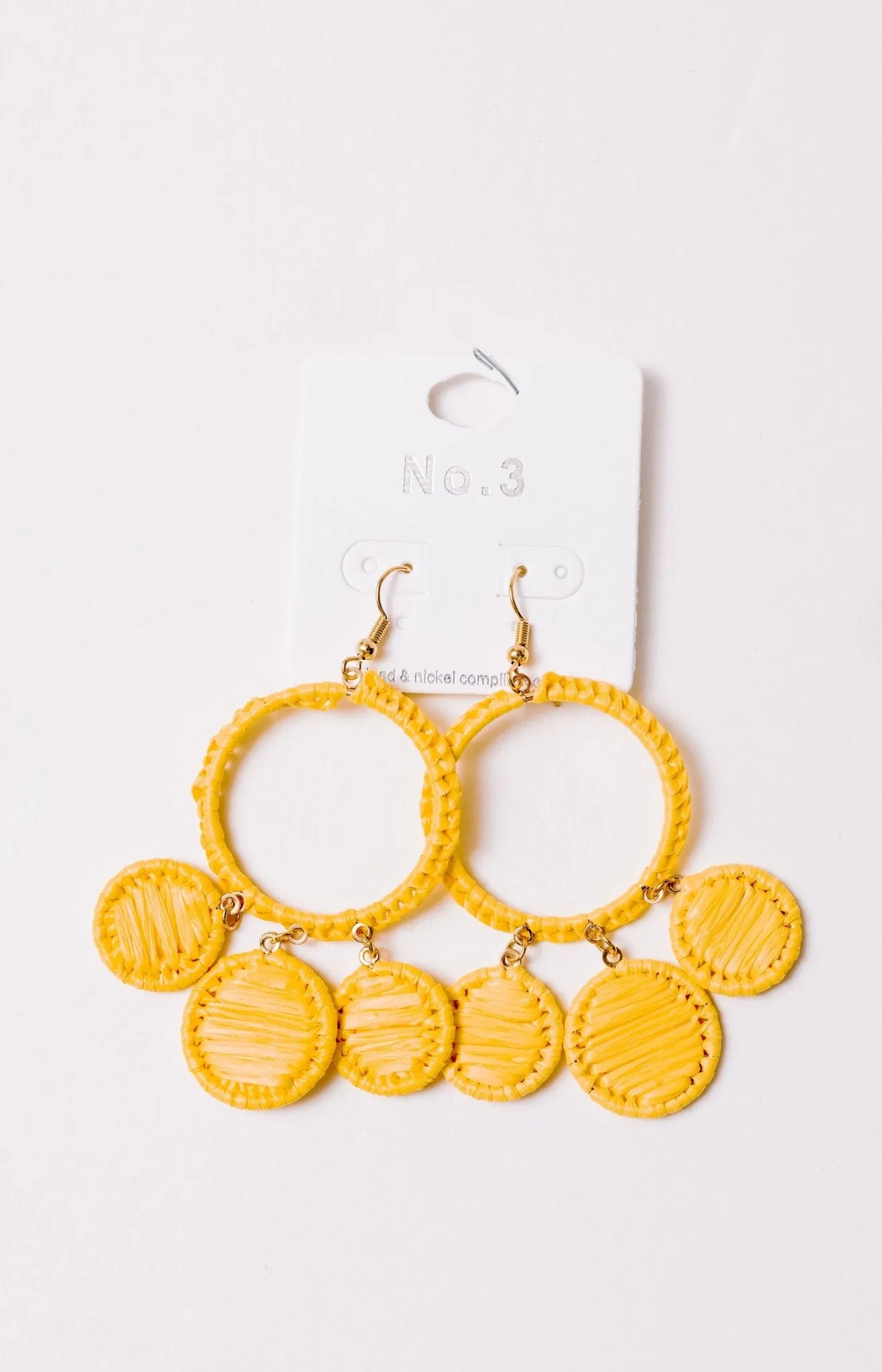 Lauren Earrings, YELLOW