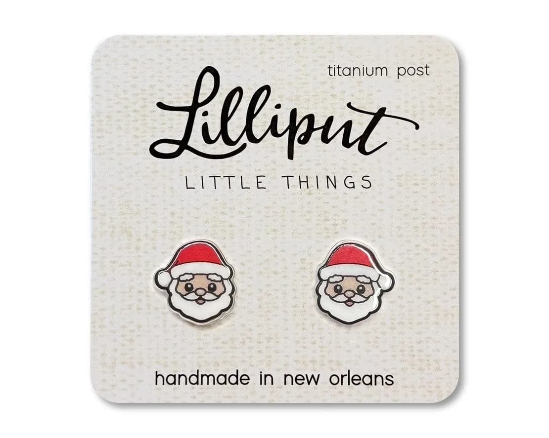 Lilliput Little Things NEW Santa Claus Earrings