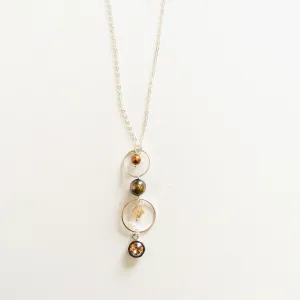 Long Chandelier Drop Necklace featuring LCT White Patina