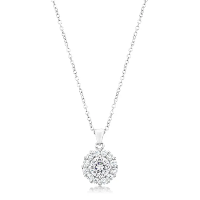 LOVCIA Radiant Bella Bridal Necklace in Clear