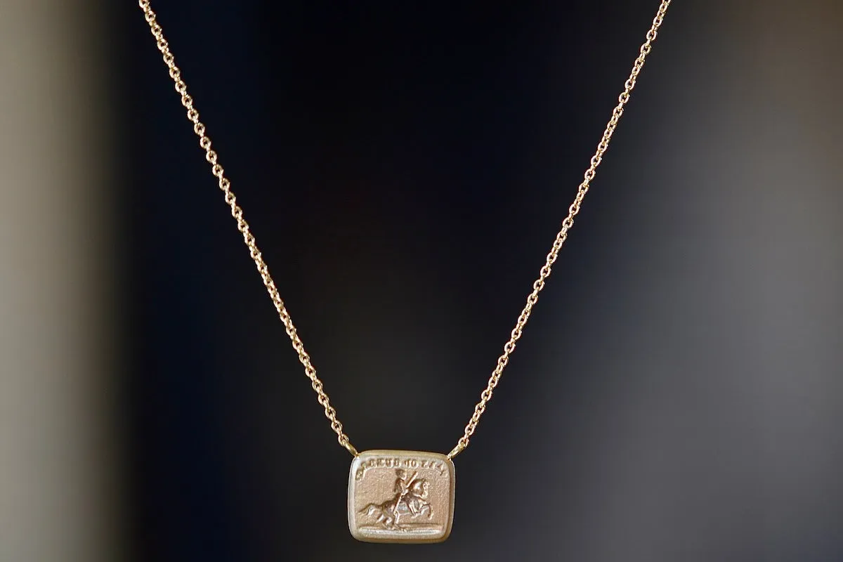 Love Knot / Peace and War Motto Necklace