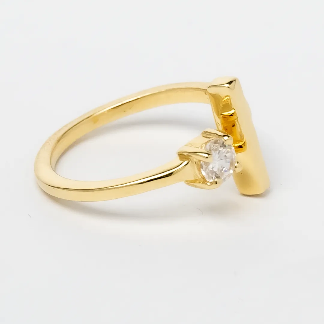 Luxe 925 Sterling Silver Zircon Ring