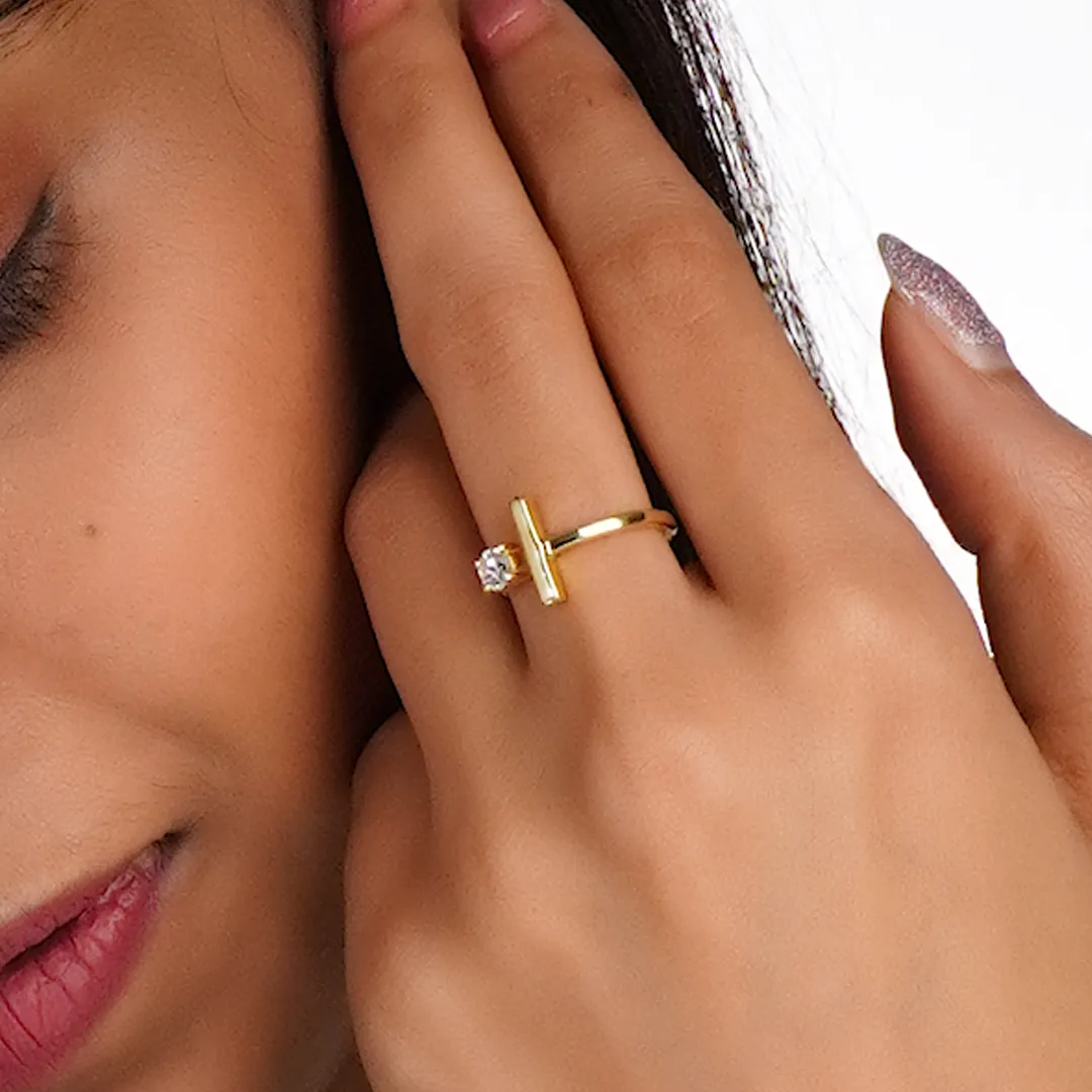 Luxe 925 Sterling Silver Zircon Ring