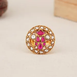 Malish Kundan Ring