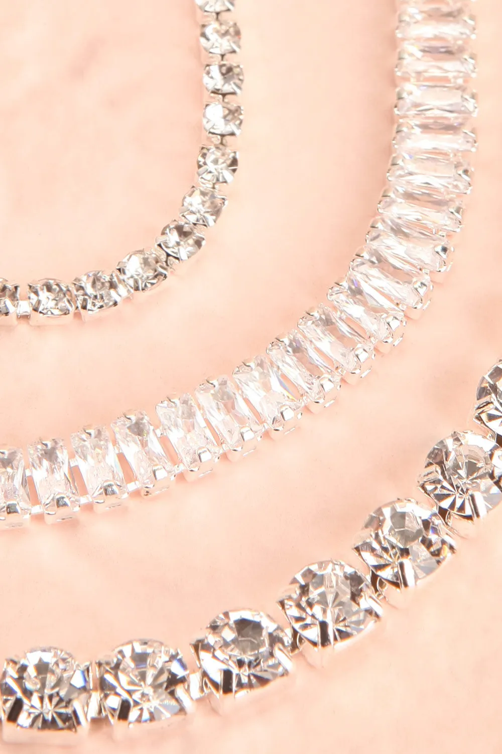 Mekketo Silver | Crystal Choker Set
