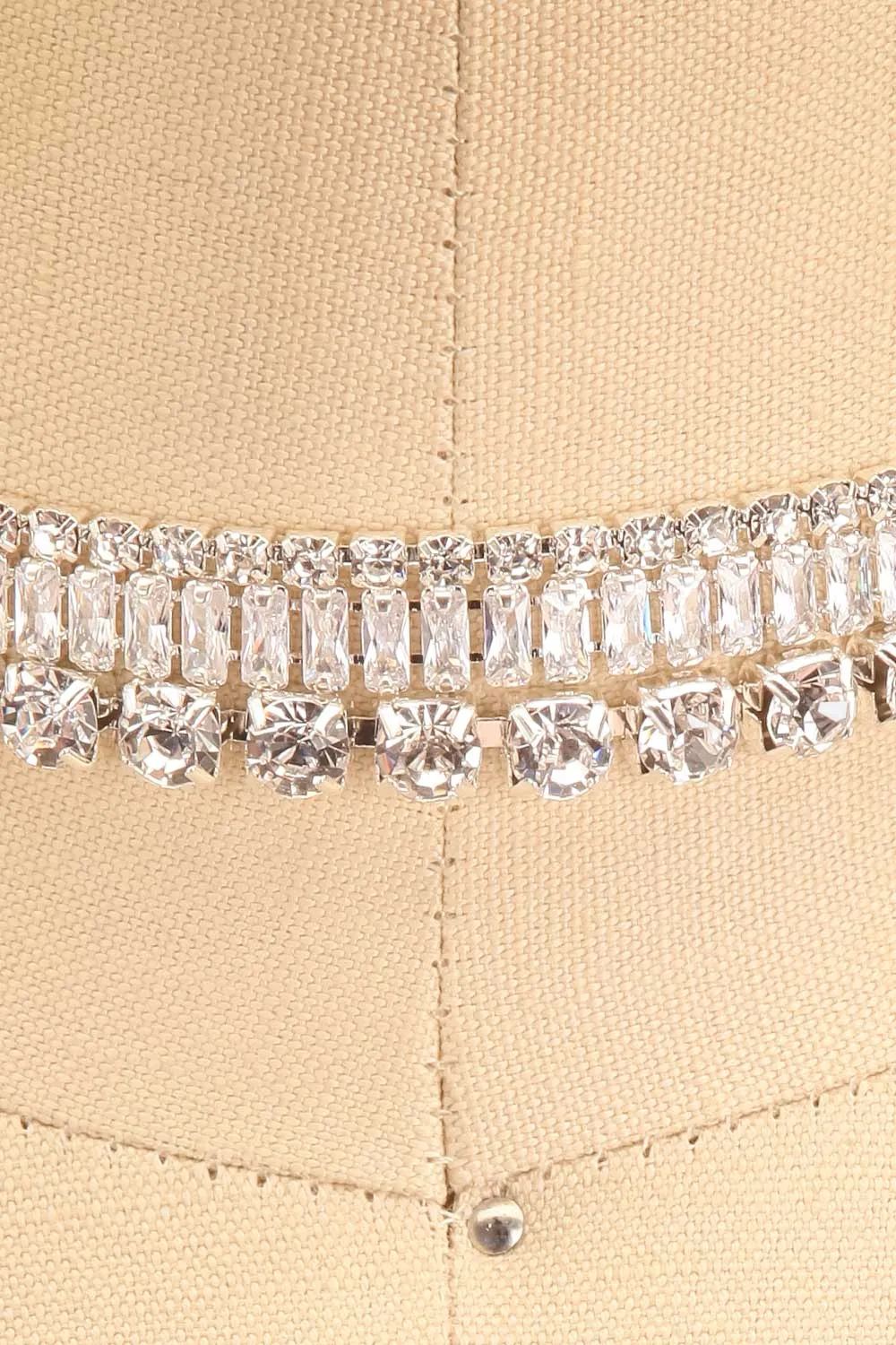 Mekketo Silver | Crystal Choker Set