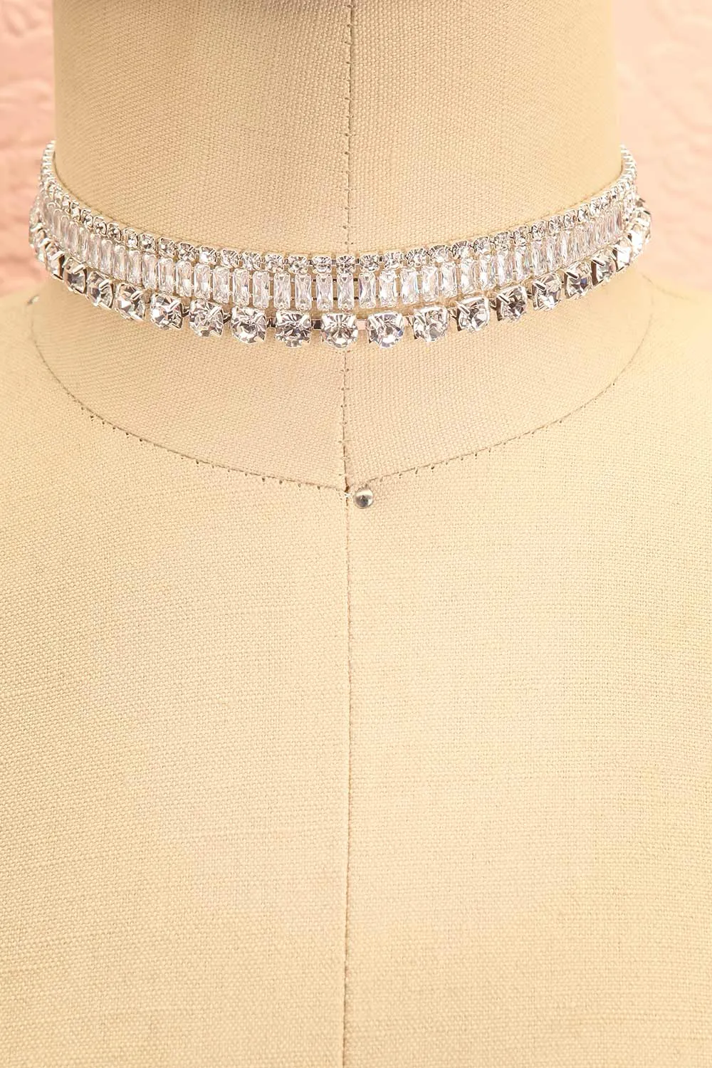 Mekketo Silver | Crystal Choker Set