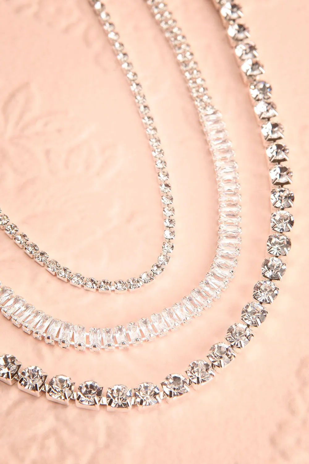 Mekketo Silver | Crystal Choker Set