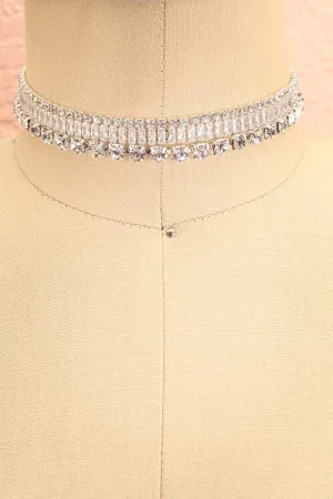 Mekketo Silver | Crystal Choker Set