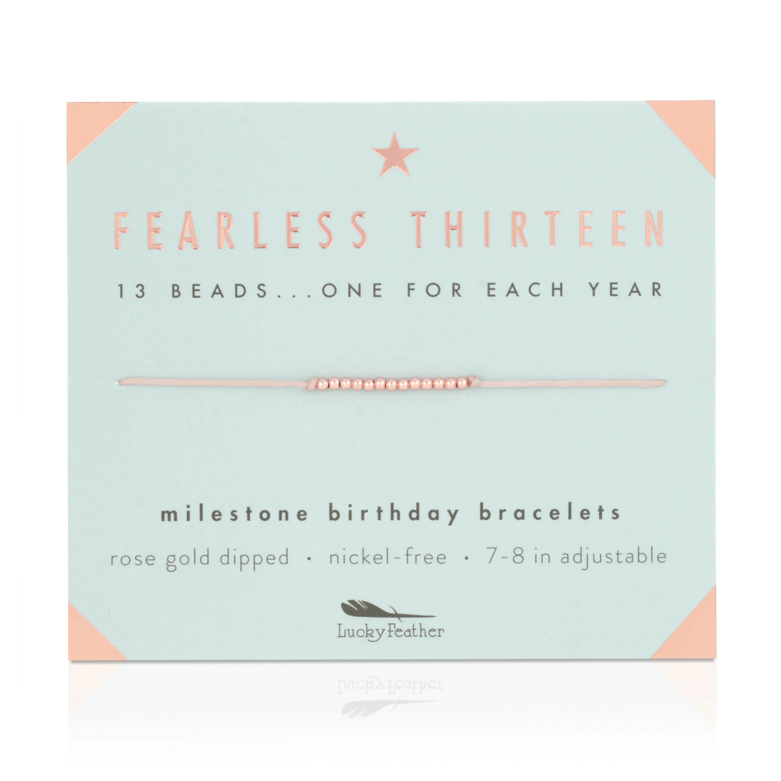 Milestone Birthday Bracelet - Fearless Thirteen