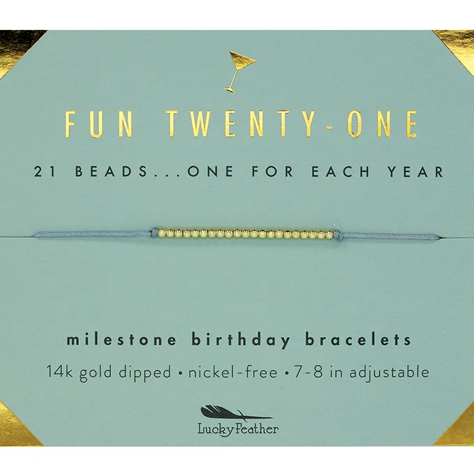 Milestone Birthday Bracelet
