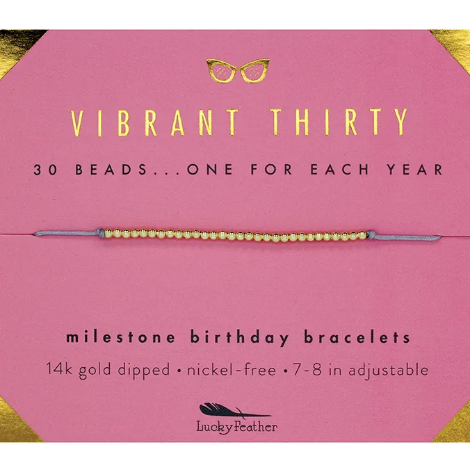 Milestone Birthday Bracelet