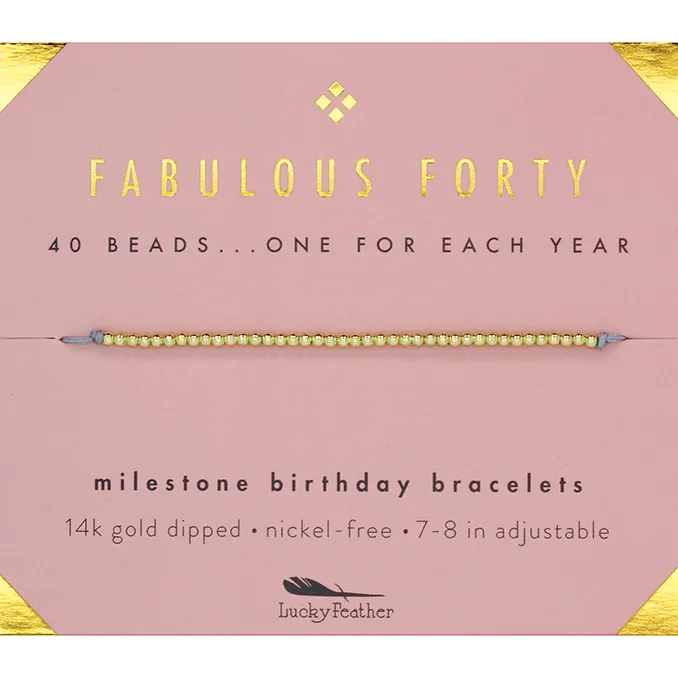Milestone Birthday Bracelet
