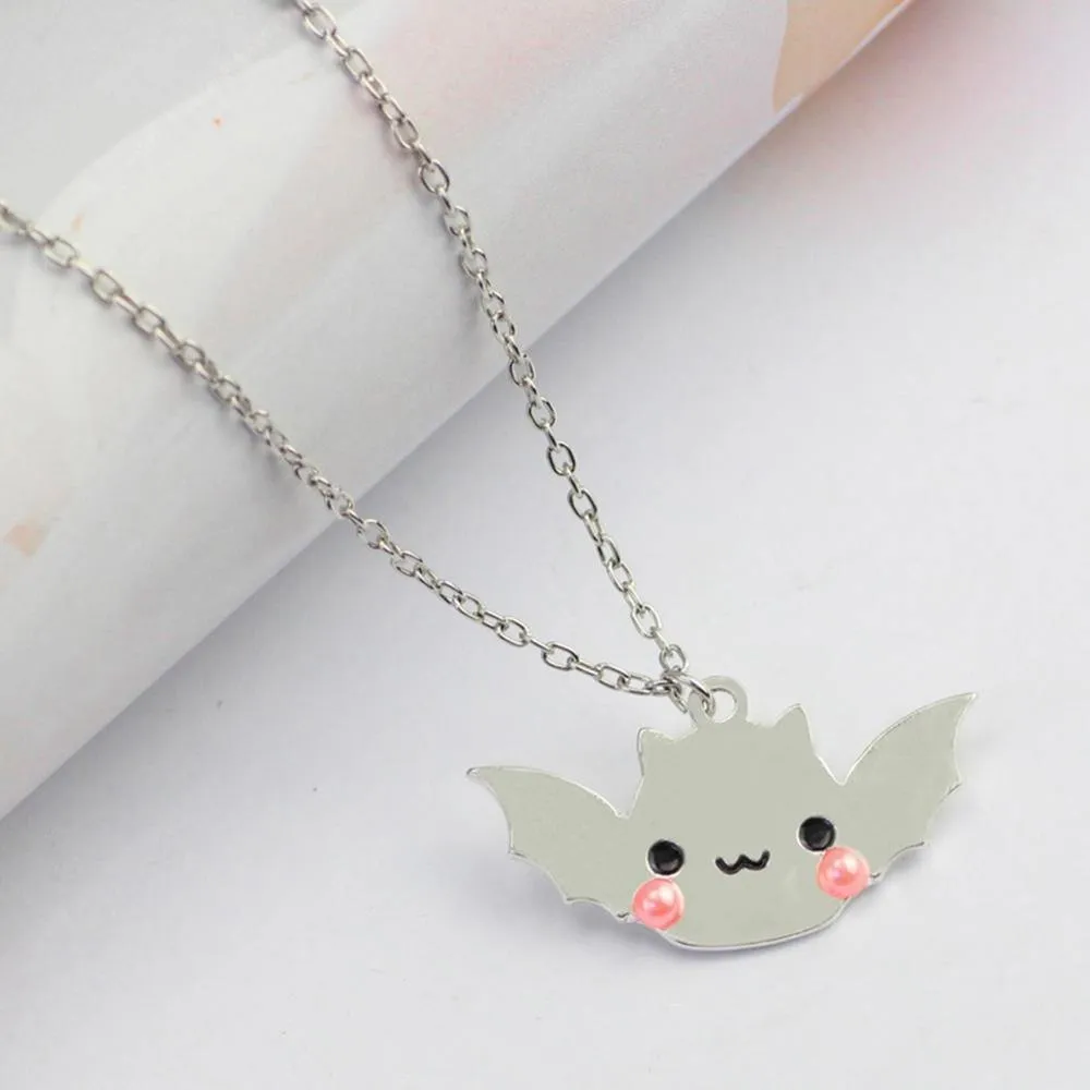 Mirror Shiny Kawaii Bat Necklace