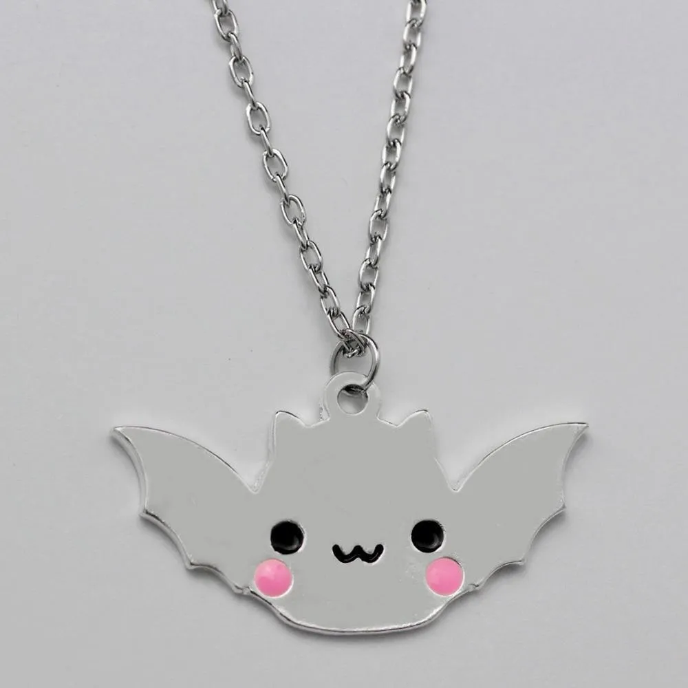 Mirror Shiny Kawaii Bat Necklace