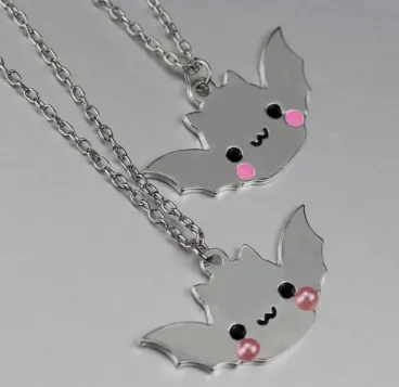 Mirror Shiny Kawaii Bat Necklace