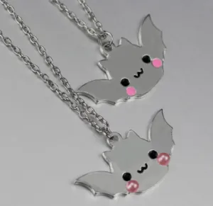 Mirror Shiny Kawaii Bat Necklace