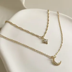 Moon & Star Necklace