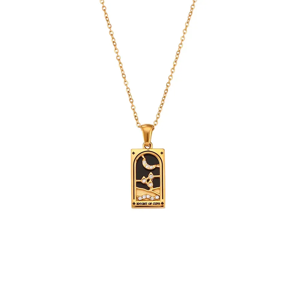 Moon Sun Lover Tarot Necklaces for Women - Set the Trend with This Celestial Statement Piece