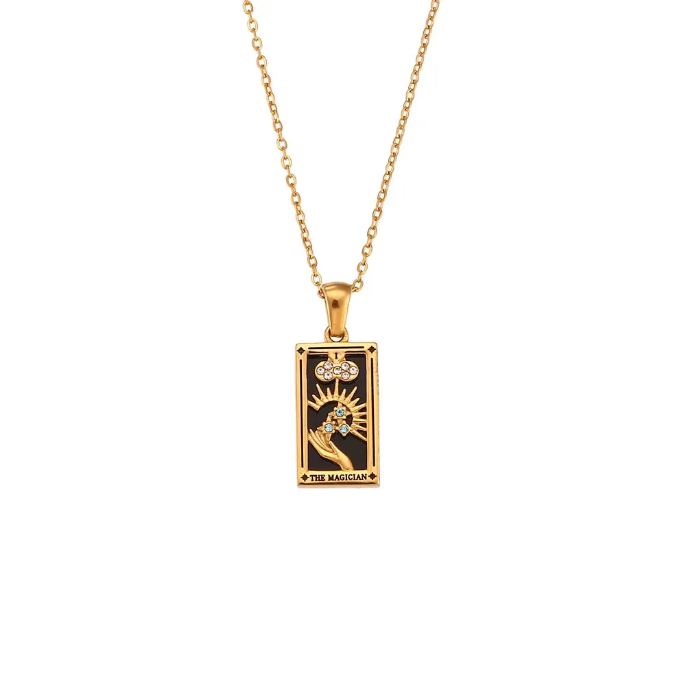 Moon Sun Lover Tarot Necklaces for Women - Set the Trend with This Celestial Statement Piece