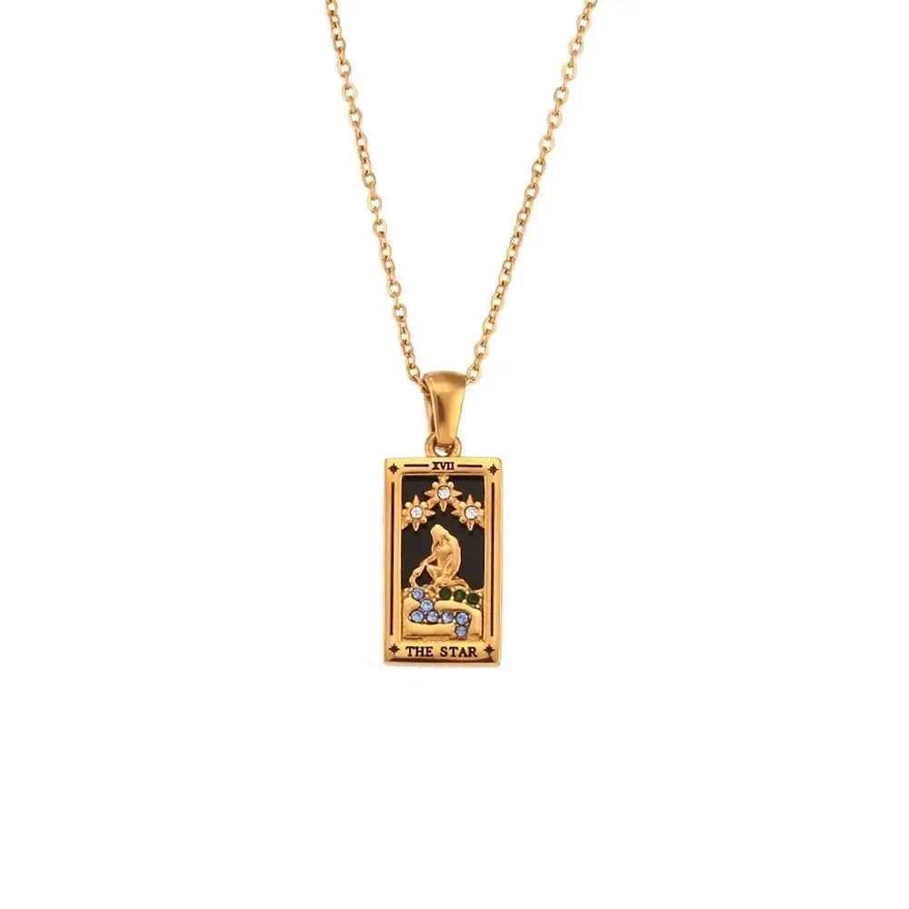 Moon Sun Lover Tarot Necklaces for Women - Set the Trend with This Celestial Statement Piece
