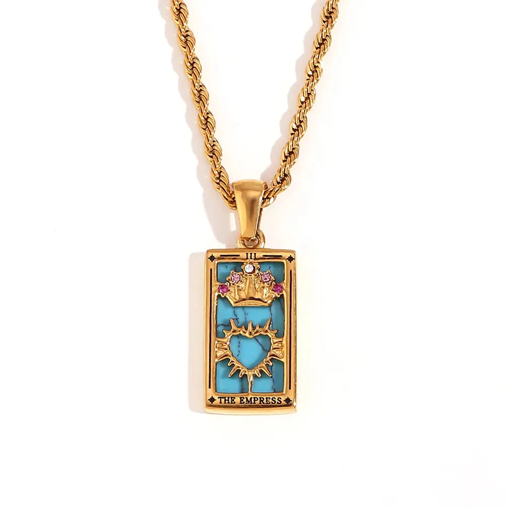 Moon Sun Lover Tarot Necklaces for Women - Set the Trend with This Celestial Statement Piece