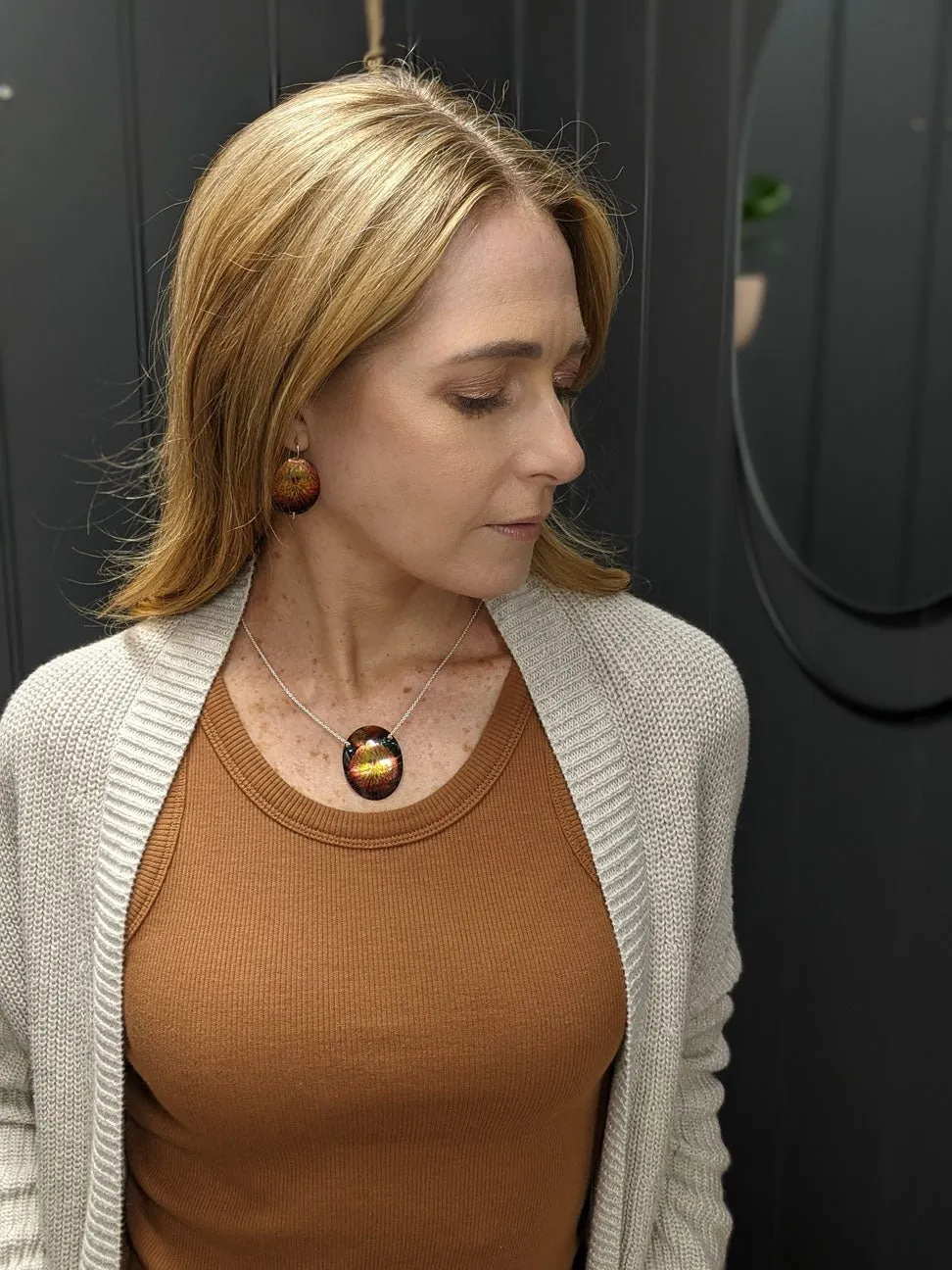 NATIVES - oval domed necklaces
