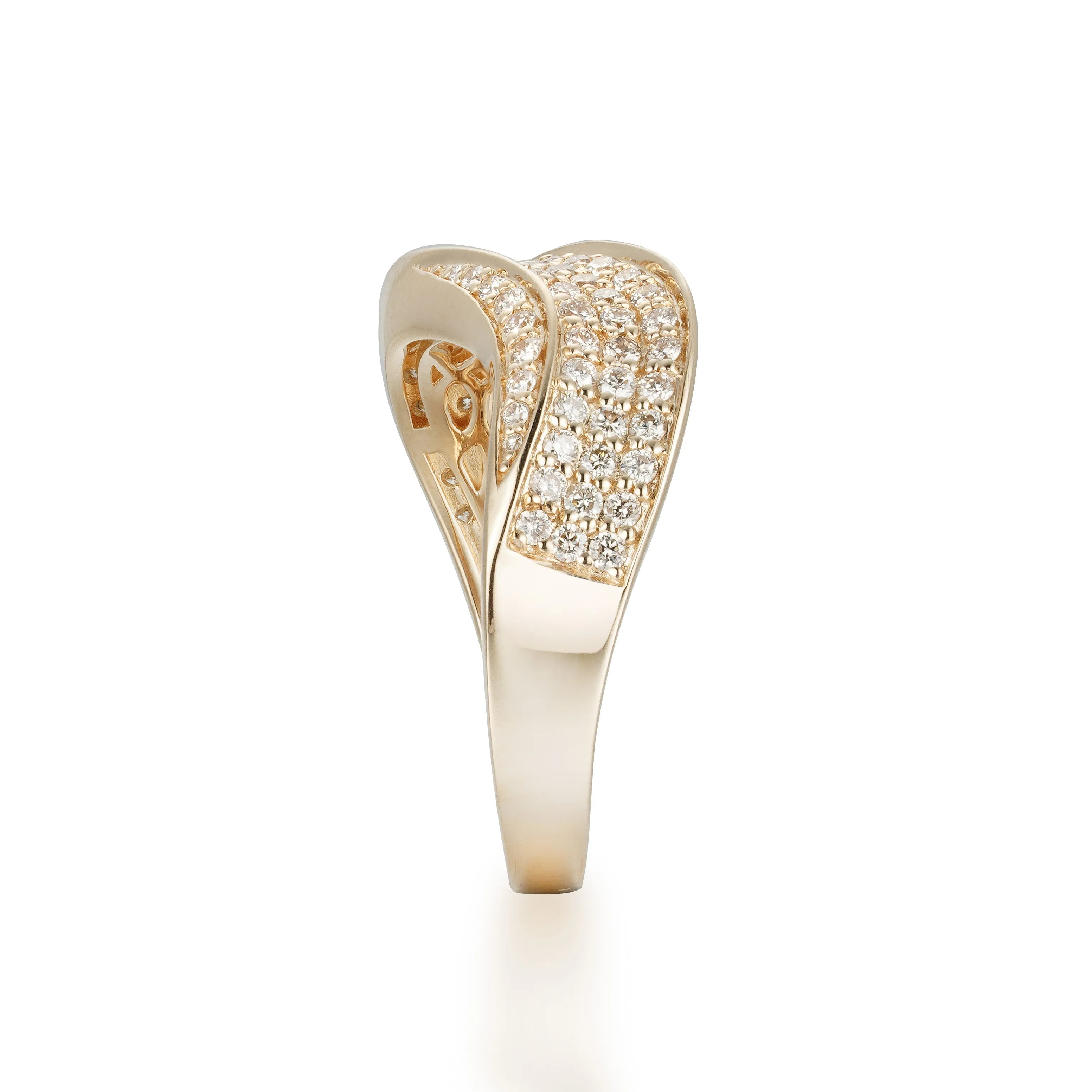 Orchid Gems Luxe Wave Diamond Ring