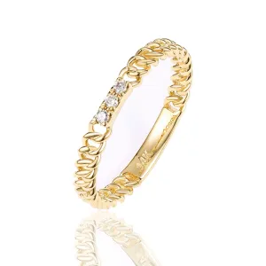 Orchid Gems Trinity Gleam Diamond Ring