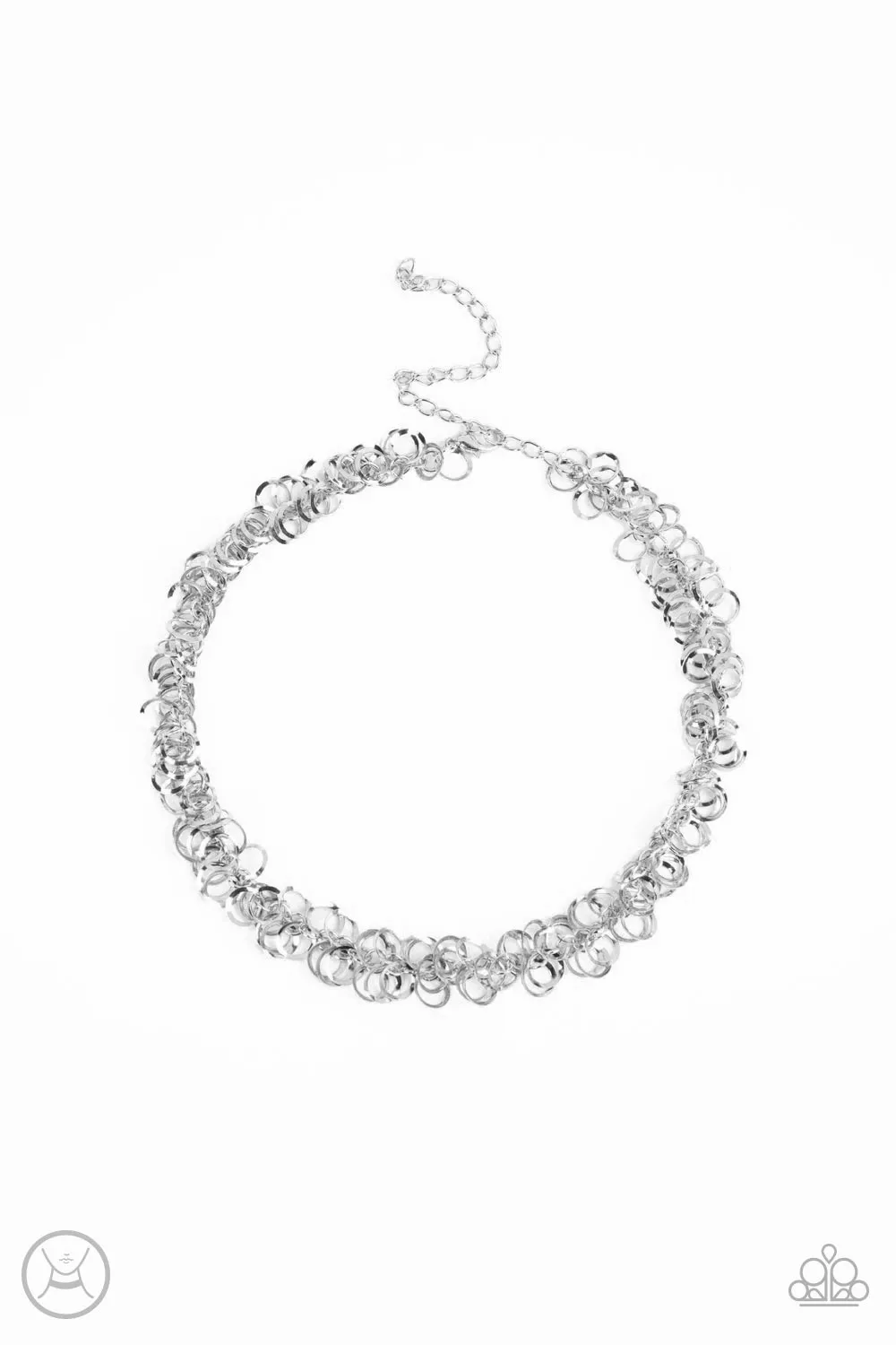 Paparazzi Cause a Commotion - Silver Choker Necklace