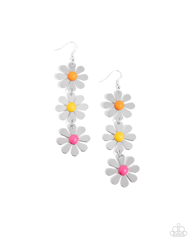 Paparazzi Earring ~ Daisy Dame - Yellow