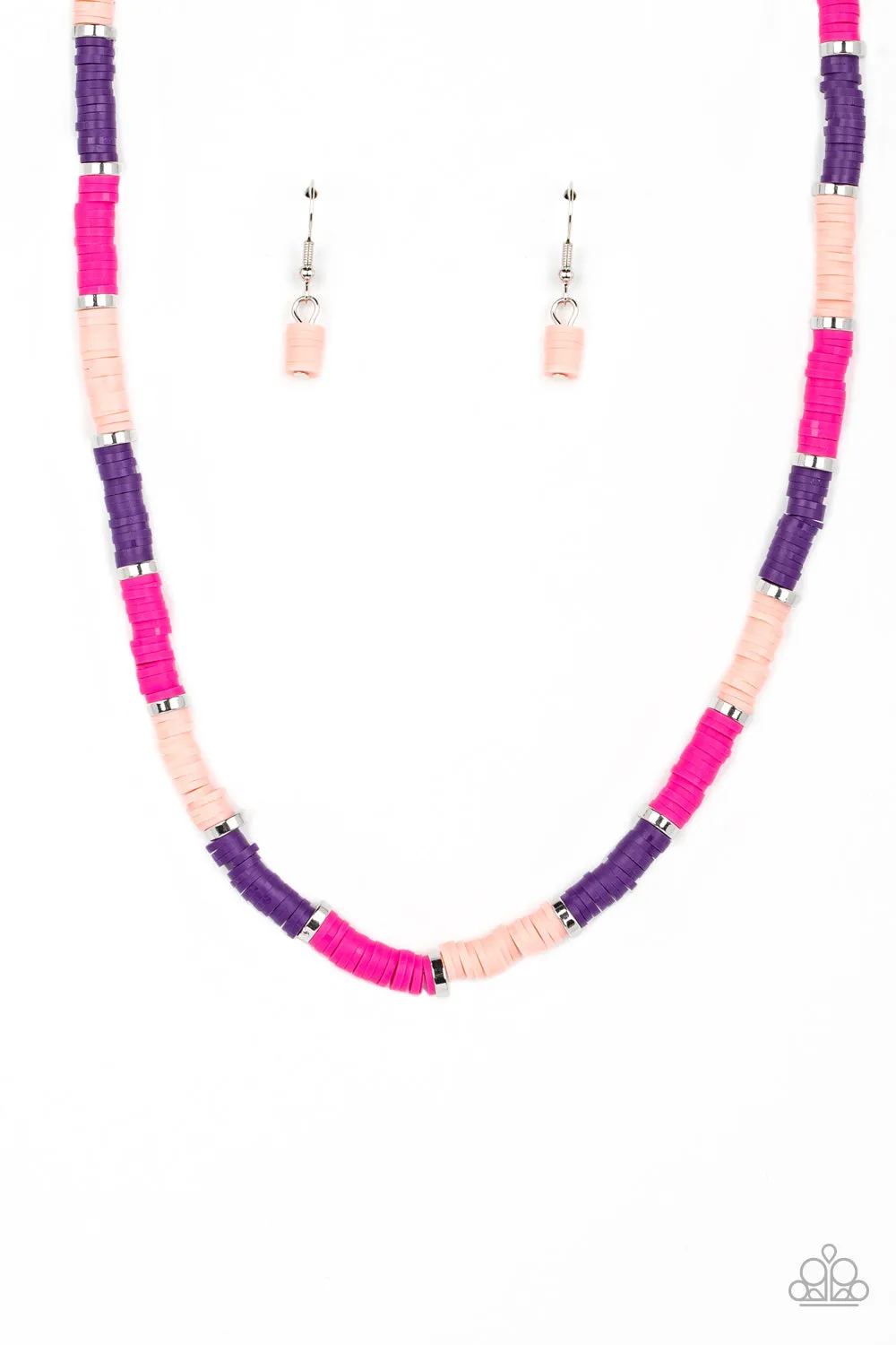 Paparazzi - Rainbow Road - Pink - Necklace