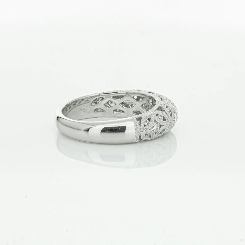 Platinum Diamond Filigree Ring