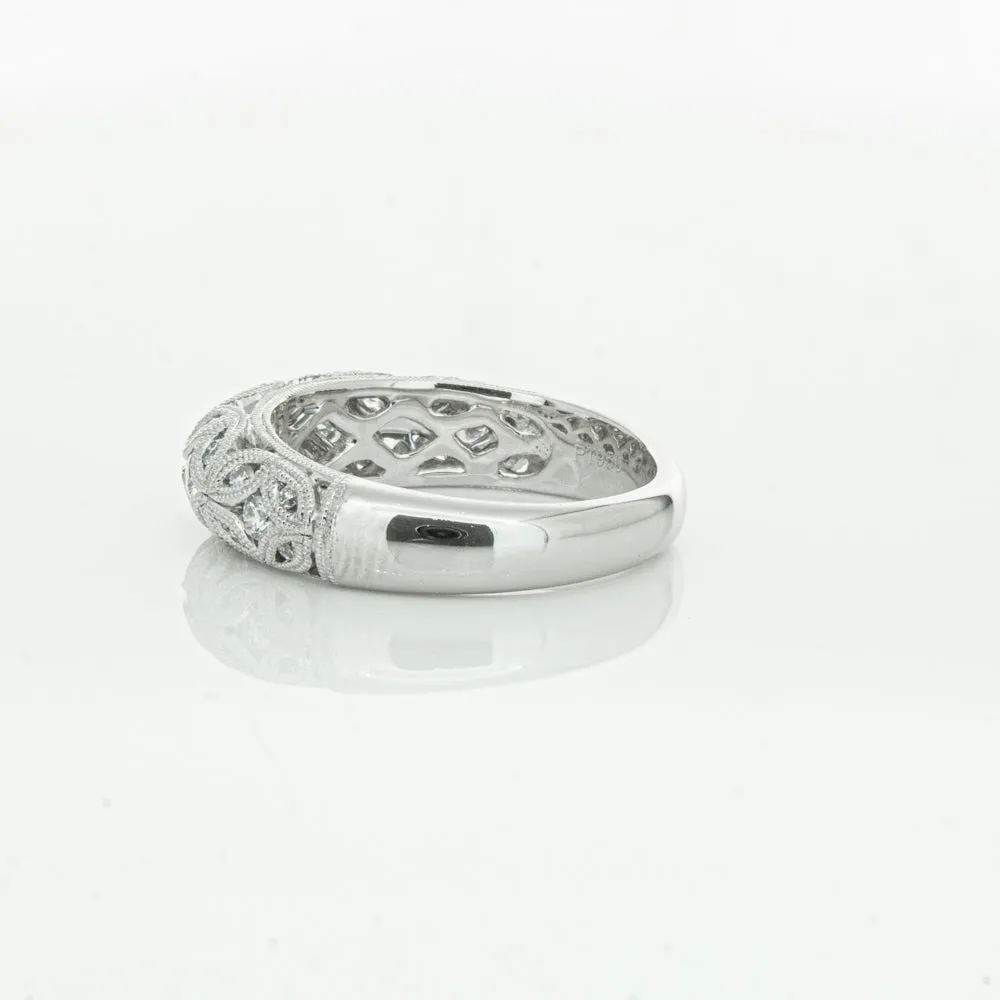 Platinum Diamond Filigree Ring