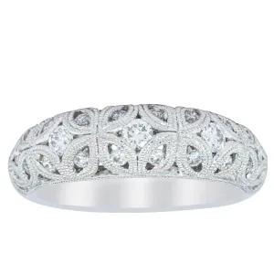 Platinum Diamond Filigree Ring