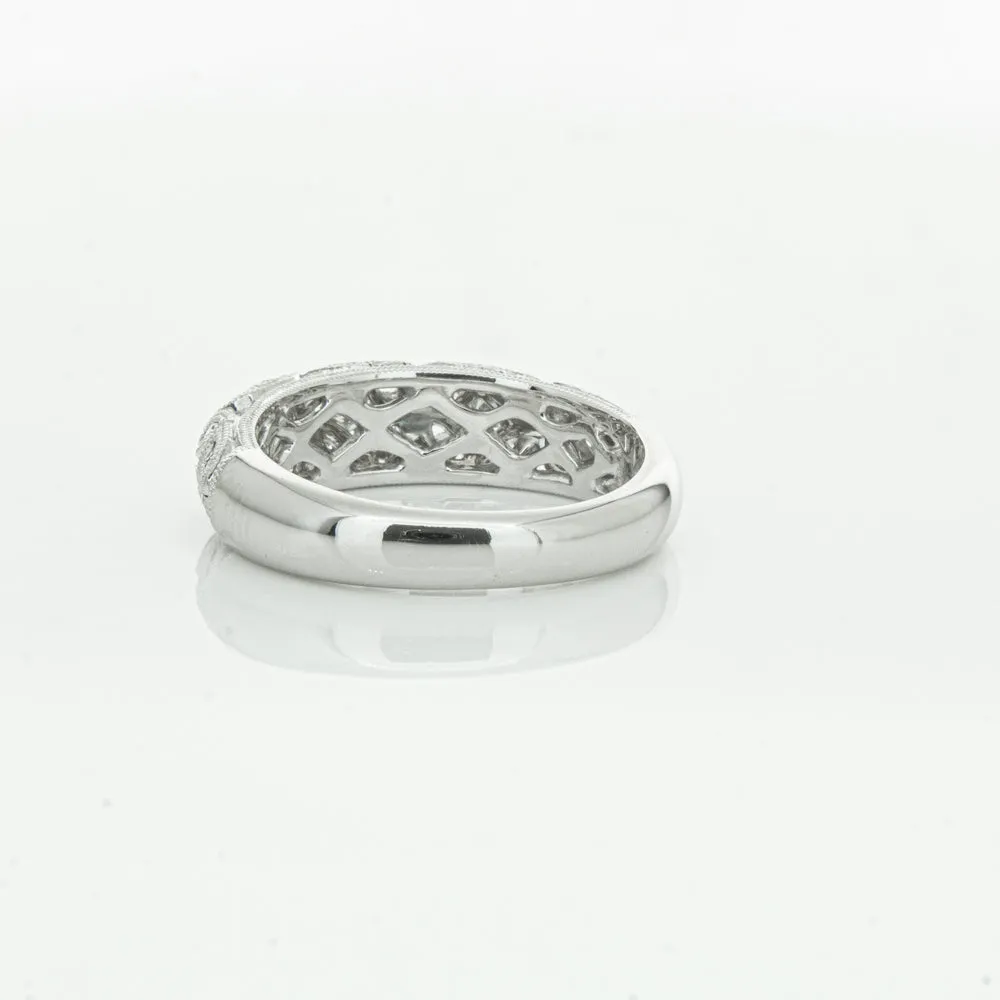 Platinum Diamond Filigree Ring