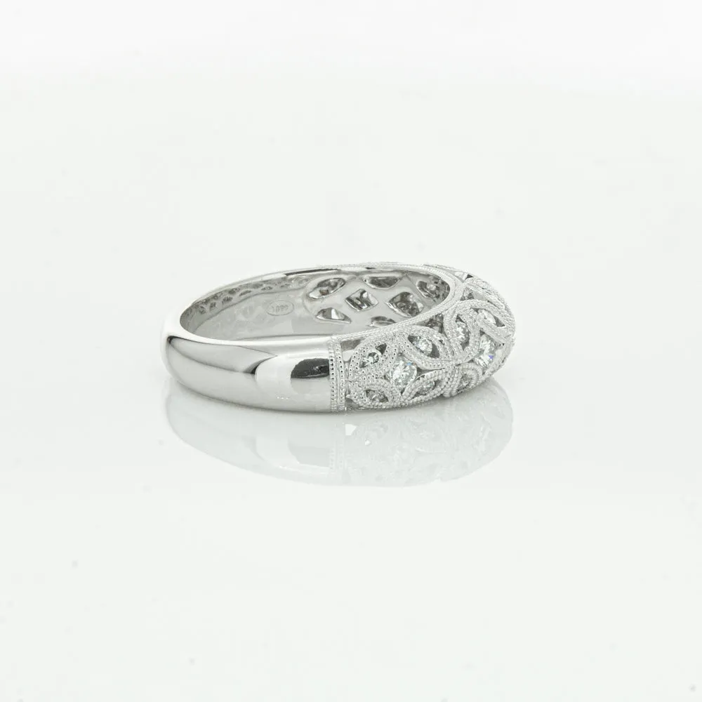 Platinum Diamond Filigree Ring