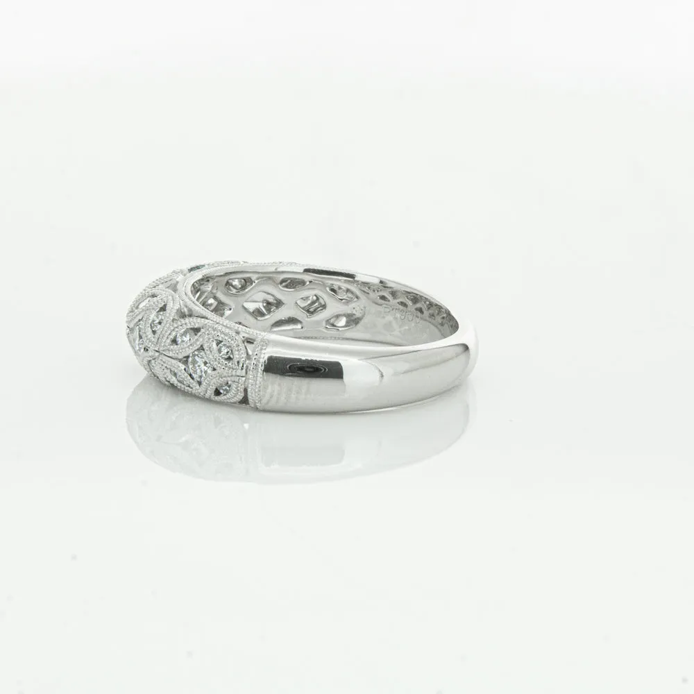Platinum Diamond Filigree Ring